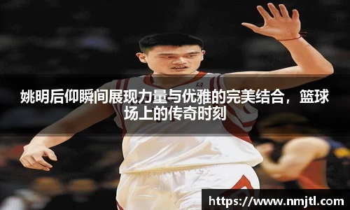 姚明后仰瞬间展现力量与优雅的完美结合，篮球场上的传奇时刻